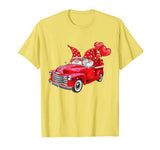 Valentine Gnomes Truck Balloons Couple Gift T-Shirt