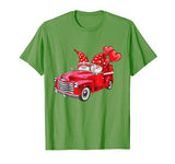 Valentine Gnomes Truck Balloons Couple Gift T-Shirt