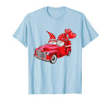 Valentine Gnomes Truck Balloons Couple Gift T-Shirt