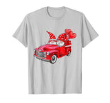 Valentine Gnomes Truck Balloons Couple Gift T-Shirt