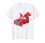 Valentine Gnomes Truck Balloons Couple Gift T-Shirt