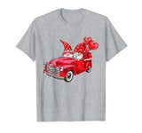 Valentine Gnomes Truck Balloons Couple Gift T-Shirt