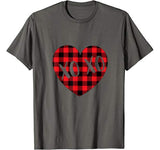 Valentine Heart Buffalo Plaid Xoxo Valentine’s day Gifts T-Shirt