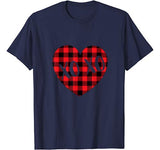 Valentine Heart Buffalo Plaid Xoxo Valentine’s day Gifts T-Shirt