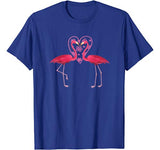 Valentine Pink Flamingos Heart T-Shirt