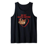 Valentine Sloth Shirt Mens Women Girls Boys Kids Heart Tank Top