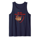 Valentine Sloth Shirt Mens Women Girls Boys Kids Heart Tank Top
