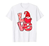Valentine’s Day Cute Gnomes Holding Heart Love Matching Gift T-Shirt