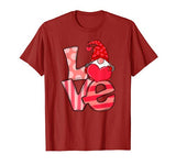 Valentine’s Day Cute Gnomes Holding Heart Love Matching Gift T-Shirt
