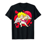 Valentines Day Dabbing Cupid Cute T-Shirt