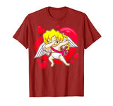 Valentines Day Dabbing Cupid Cute T-Shirt
