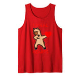 Valentines Day Dabbing Llama I Steal Hearts Dance Gift Tank Top
