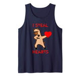 Valentines Day Dabbing Llama I Steal Hearts Dance Gift Tank Top