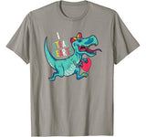 Valentines Day Dinosaur I Steal Hearts Tshirt Gifts for Boys T-Shirt