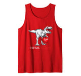 Valentines Day Dinosaur I Steal Hearts Tshirt Gifts for Boys Tank Top