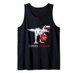 Valentines Day Dinosaur I Steal Hearts Tshirt Gifts for Boys Tank Top