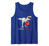 Valentines Day Dinosaur I Steal Hearts Tshirt Gifts for Boys Tank Top