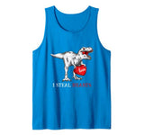 Valentines Day Dinosaur I Steal Hearts Tshirt Gifts for Boys Tank Top