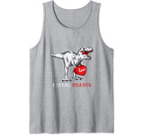 Valentines Day Dinosaur I Steal Hearts Tshirt Gifts for Boys Tank Top