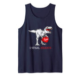 Valentines Day Dinosaur I Steal Hearts Tshirt Gifts for Boys Tank Top