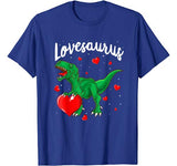 Valentines Day Dinosaur Shirt Lovesaurus Tshirt T Rex Boys T-Shirt