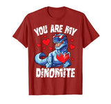 Valentines Day Dinosaur You Are My Dinomite T rex Boys Kids T-Shirt