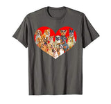 Valentines Day Dogs T Shirt Pug Corgi Bulldog Heart Gift