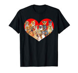 Valentines Day Dogs T Shirt Pug Corgi Bulldog Heart Gift