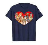 Valentines Day Dogs T Shirt Pug Corgi Bulldog Heart Gift