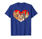 Valentines Day Dogs T Shirt Pug Corgi Bulldog Heart Gift