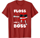 Valentines Day Floss Like A Boss Heart Boys Girls Kids T-Shirt