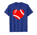 Valentine’s Day Football Red Heart Men Women Gift Pajama T-Shirt