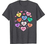 Valentine’s Day Heart Candy Shirt for Men Woman & Kids
