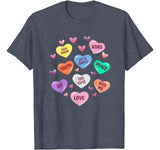 Valentine’s Day Heart Candy Shirt for Men Woman & Kids