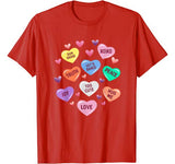 Valentine’s Day Heart Candy Shirt for Men Woman & Kids