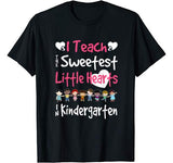 Valentines Day Kindergarten Teacher For Teachers Love Gift T-Shirt