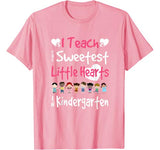 Valentines Day Kindergarten Teacher For Teachers Love Gift T-Shirt