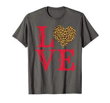 Valentines Day L O V E Cheetah Print Heart Shirt