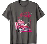 Valentines Day LOVE Pickup Truck Boston Terrier T-Shirt