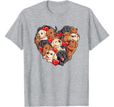Valentines Day Labrador Heart Funny Dog Lover Men Women Love T-Shirt