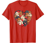 Valentines Day Labrador Heart Funny Dog Lover Men Women Love T-Shirt