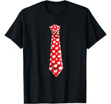 Valentines Day Neck Tie Heart Youth Kids Boys Men Love Gifts T-Shirt