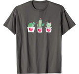 Valentines Day Shirt For Mom Dad Gardeners Succulent Cactus T-Shirt