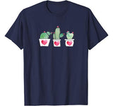 Valentines Day Shirt For Mom Dad Gardeners Succulent Cactus T-Shirt