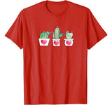 Valentines Day Shirt For Mom Dad Gardeners Succulent Cactus T-Shirt