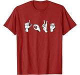 Valentines Day Shirt | I Love You Heart Hand Sign Language