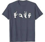 Valentines Day Shirt | I Love You Heart Hand Sign Language
