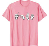 Valentines Day Shirt | I Love You Heart Hand Sign Language