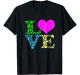 Valentines Day Shirts For Girls LOVE Heart Women