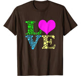 Valentines Day Shirts For Girls LOVE Heart Women